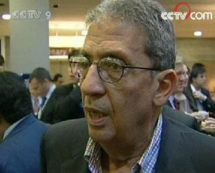 Amr Moussa, Secretary-General of the Arab League.(CCTV.com)