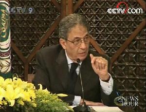 Arab League Secretary General Amr Moussa says the Arab initiative for peace has in effect been rejected by Israel.