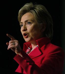 U.S. Democratic presidential candidate Senator Hillary Clinton speaks during an appearance at the 38th Constitutional Convention of the Pennsylvania American Federation of Labor and Congress of Industrial Organizations in Philadelphia, Pennsylvania April 1, 2008. (Xinhua/Reuters Photo)