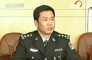 Jiang Zaiping,deputy director of Lhasa Public Security Bureau spoke in the press conference.