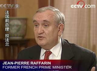 Former French Prime Minister Jean-Pierre Raffarin