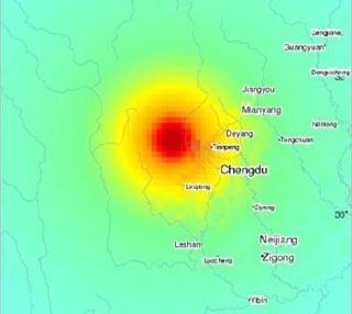 A picture shows that the location of Wenchuan Country in southwestern China's Sichuan Province. [File Photo: Sina]