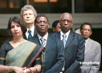 More than 80 ambassadors came to the ministry to express their deep condolences over those who've perished in the disaster.