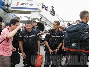 French medical team arrives in Chengdu