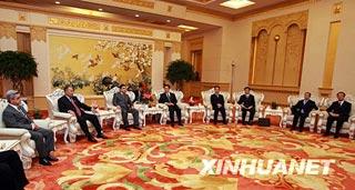 President Hu met five leaders from Central Asia and Trans-Caucasia.