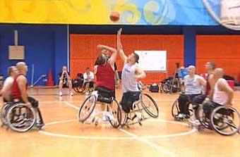 Anderson and his Canadian Wheelchair Basketball team.