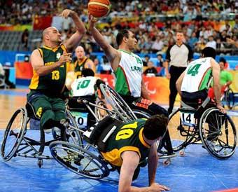 Iran crushes S. Africa in opener of men's wheelchair basketball.[Xinhua]