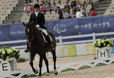 The equestrian events of the Paralympic Games have begun in Hong Kong.
