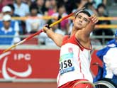 Faouzi Rzig of Tunis wins Men´s Javelin Throw F33/34/52 gold