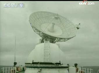 This radar is one of the key facilities on Yuanwang 3. The 20-ton giant can move at a speed of 30 degrees per second.