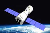 Graphics show simulated launching of Shenzhou-7