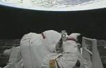 Astronaut returns to orbital module