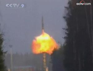 Russia has test-launched a long-range Topol missile to Kamchatka peninsula.(CCTV.com)
