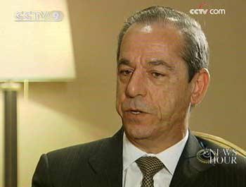 Malta's Prime Minister, Lawrence Gonzi received CCTV's interview.