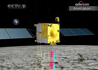 China's first lunar probe, Chang'e-1, has reached the one-year mark in its scientific exploration mission.(CCTV.com)
