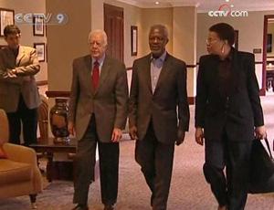 Zimbabwe says it has blocked former UN Secretary General Kofi Annan, ex-US President Jimmy Carter, and South African human rights advocate Graca Machel from visiting on a humanitarian mission.(CCTV.com)