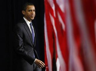 President-elect Barack Obama walks out to introduce members of his economic team during a news conference in Chicago, Tuesday, Nov. 25, 2008.(AP Photo/Pablo Martinez Monsivais)