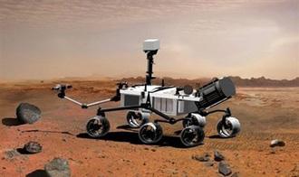 This NASA artist's concept shows the Mars Science Laboratory, a mobile robot for investigating Mars' past or present ability to sustain microbial life.(AFP/NASA)