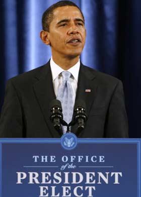 US President-elect Barack Obama has endorsed the Bush administration's decision to help America's troubled auto industry.