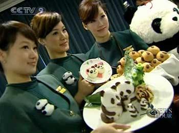 The airline is sending its best crew and will introduce panda-themed in-flight meals for the passengers.