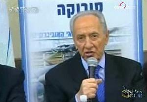 Shimon Peres, Israeli President, said, "Israel made a supreme effort to dismantle settlements and no Israeli was left in Gaza. Hamas doesn't have the slightest reason for the shooting of Qassams against Israel."(CCTV.com)