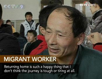 Migrant Worker, said, "Returning home is such a happy thing that I don't think the journey is tough or tiring at all." 