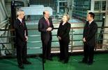 US Secreatary of State Clinton visits thermal power plant