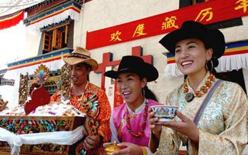 The Tibetan New Year begins on Wednesday. There is already a festive mood for their most important traditional festival.