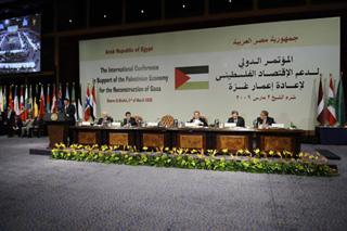 Photo taken on March 2, 2009 shows the general view of an international donors' conference to plan the reconstruction of the Palestinian Gaza Strip in Sharm El-Sheikh, Egypt, on March 2, 2009. Officials and representatives from more than 70 countries and some 15 organizations attended the conference kicked off on Monday morning.(Xinhua/Zhang Ning)