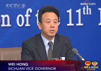 The vice governor of China's Sichuan province says that post-quake reconstruction funds will be spent effectively.