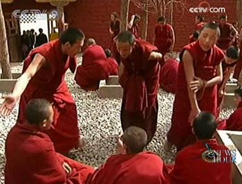 Thirty-four halls of the Champalin Monastery were packed with Tibetan monks coming from various parts of the country.