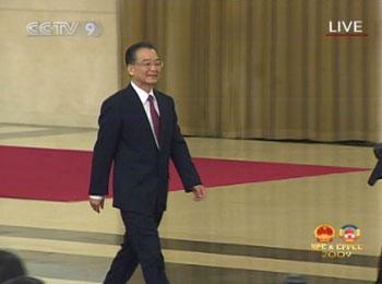 Chinese Premier Wen Jiabao to meet the press