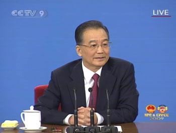 Chinese Premier Wen Jiabao to meet the press