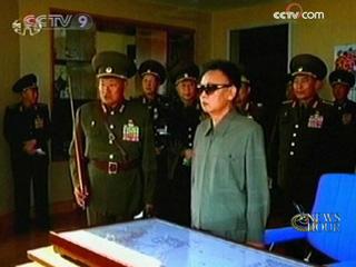 State television in the Democratic People's Republic of Korea on Sunday broadcast still photos of Kim Jong Il inspecting a military unit.(CCTV.com)