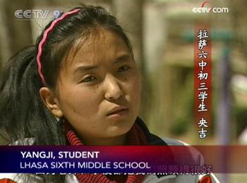 Yang Ji is a grade three junior middle school student. Her home is in a small county 60 kilometers away from the school.
