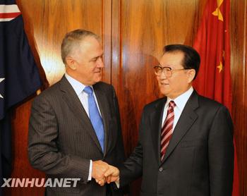 Li Changchun, a senior official of the Communist Party of China, has met with Malcolm Turnbull, leader of the opposition Liberal Party.