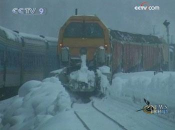 Authorities say at least one train may still be stranded on the Russian Pacific island of Sakhalin.