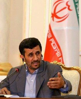 Iranian President Mahmoud Ahmadinejad speaks during a news conference in Astana on April 6. Iran has declared major advances in its controversial nuclear drive as President Mahmoud Ahmadinejad opened an atomic fuel plant and announced the testing of two high capacity centrifuges.(AFP/File/Stanislav Filippov)