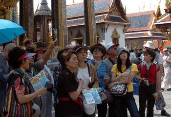 Thailand earns about 15 billion US dollars annually from tourism. And in a normal year about 14 million foreign tourists visit the country.