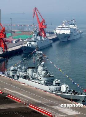 All three of China's fleets have sent vessels to take part in Thursday's international fleet review. The parade will mark the 60th anniversary of the founding of the People's Liberation Army Navy.