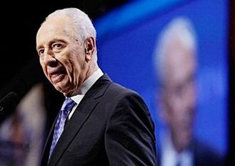 Israeli President Shimon Peres speaks at the American Israel Public Affairs Committee (AIPAC) policy conference in Washington, DC.(AFP/Getty Images/Mark Wilson)