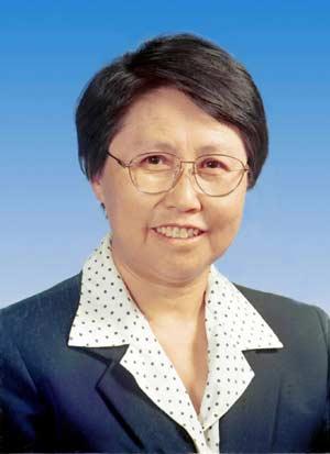 Uyunqimg is elected vice-chairwoman of the 11th National People's Congress (NPC) Standing Committee during the fifth plenary meeting of the First Session of the 11th National People's Congress (NPC) in Beijing, capital of China, March 15, 2008.(Xinhua Photo)