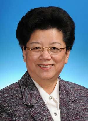 Chen Zhili is elected vice-chairwoman of the 11th National People's Congress (NPC) Standing Committee during the fifth plenary meeting of the First Session of the 11th National People's Congress (NPC) in Beijing, capital of China, March 15, 2008.(Xinhua Photo)