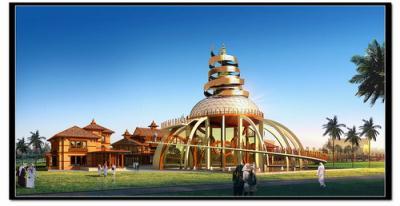 An artist's rendition of the Nepal Pavilion