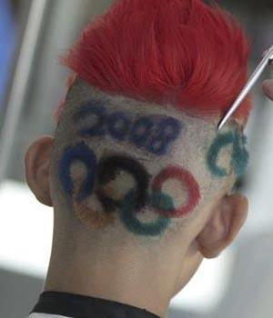 Special hairstyle for 2008 Olympics