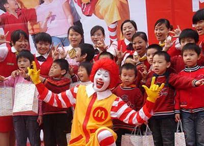 McDonald's is everywhere in China.