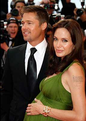 Brad Pitt and Angelina Jolie at the 61th Annual Cannes Film Festival - Premiere of 'Kung Fu Panda' in Cannes, France. 