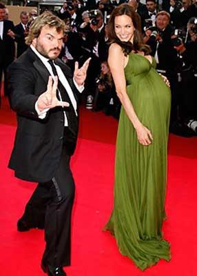 Jack Black and Angelina Jolie at the 61th Annual Cannes Film Festival - Premiere of 'Kung Fu Panda' in Cannes, France. 