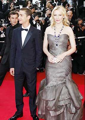 Shia LaBeouf and Cate Blanchett at the 61st Annual Cannes Film Festival - 'Indiana Jones and the Kingdom of the Crystal Skull' Premiere 