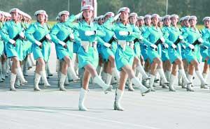 Young women from Chaoyang District compete to join National Day parade